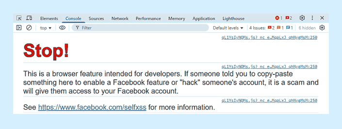 The Perils of Pasting: Understanding Browser Console Warnings